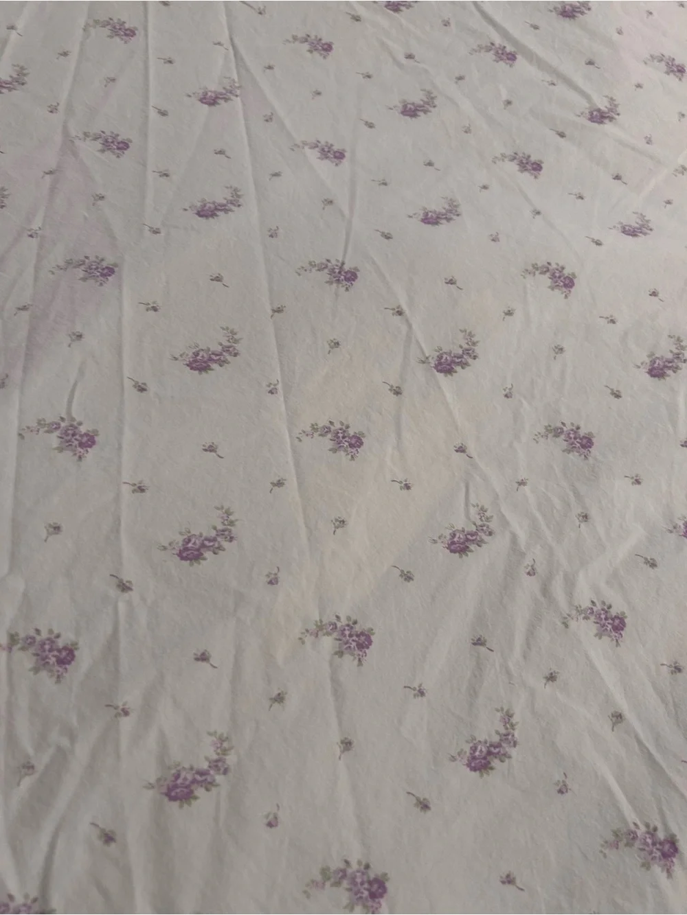 Simply Shabby Chic Queen Flat Sheet lavender white floral